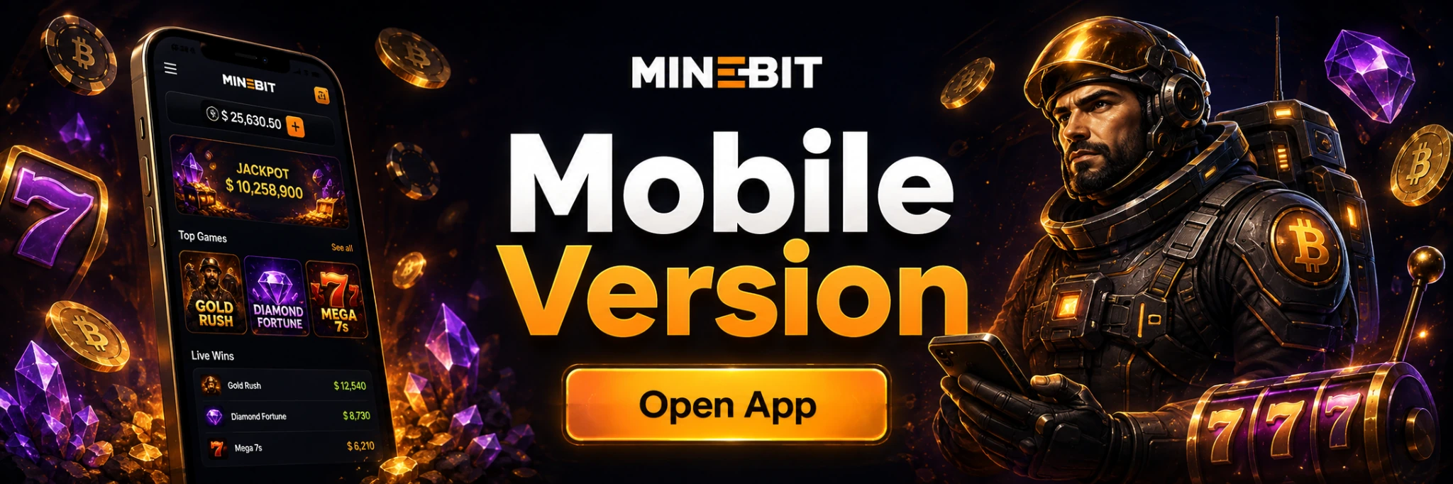 MineBit Casino mobile version
